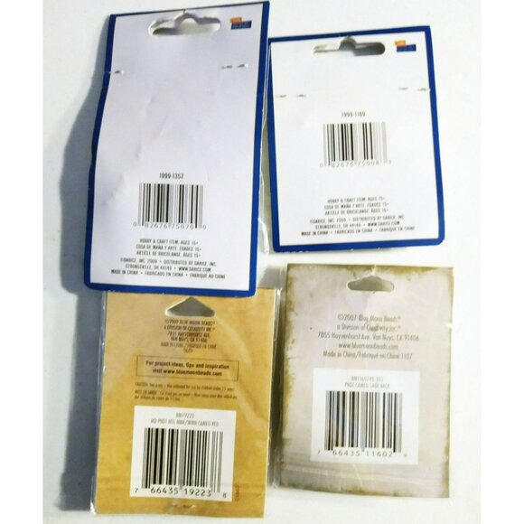 Pendant Lot Darice Blue Moon Acrylic Silver Zinc Victorian Style Jewelry Making - Picture 10 of 14